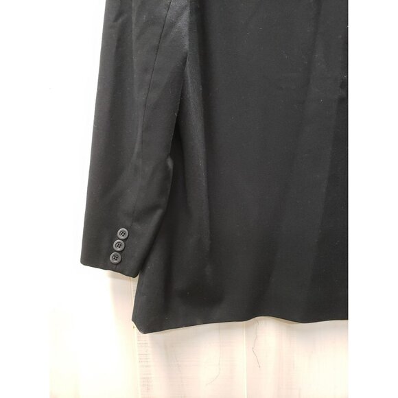 Vintage Pendleton Wool Black Blazer Jacket, 100% Wool, Single Button, Sz L READ - Picture 5 of 8